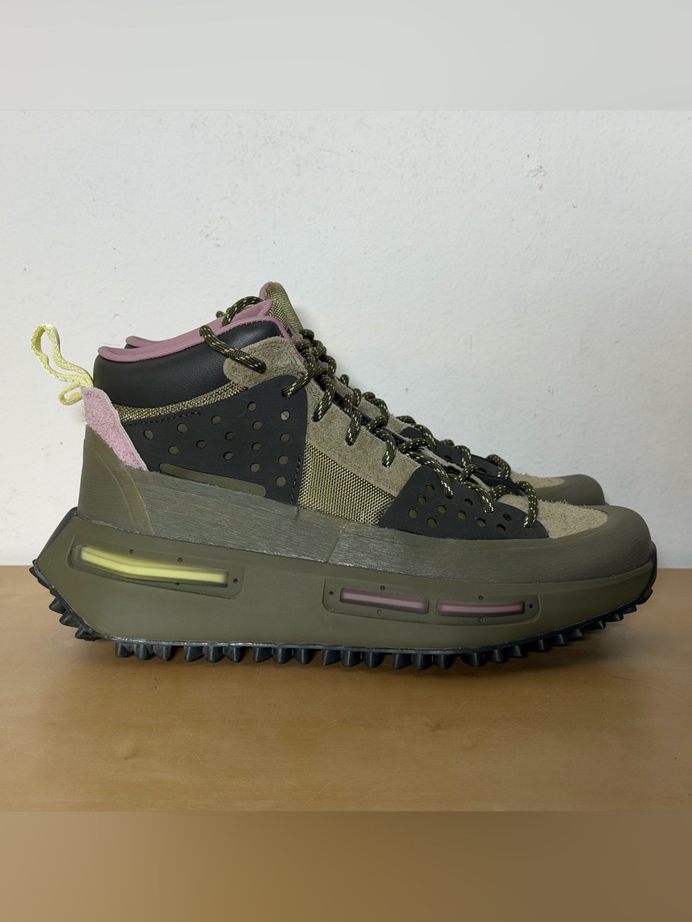 Pharrell x adidas Hu Nmd S1 RYAT Focus Olive Hiking Shoes IE4686 Men’s Size 10.5
